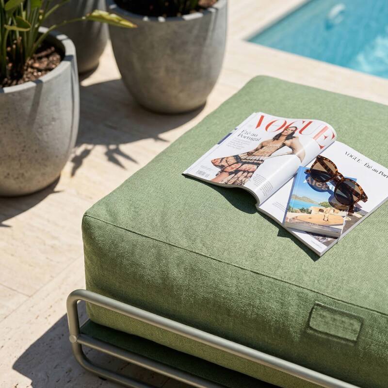 Méridienne pour salon de jardin modulable avec structure (3/6)