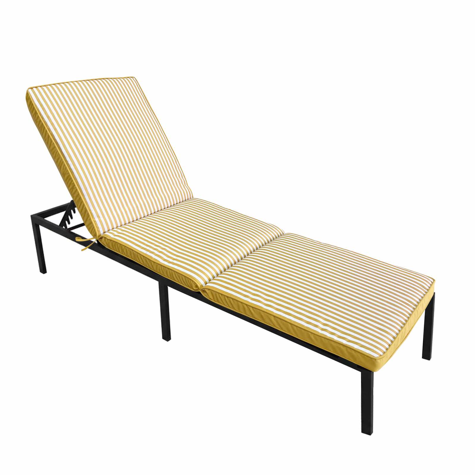 Coussin extérieur pour bain de soleil 186 x 53 cm - Lot de 2