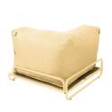 Fauteuil d'angle pour salon de jardin modulable avec structure