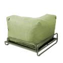 Fauteuil d'angle pour salon de jardin modulable avec structure