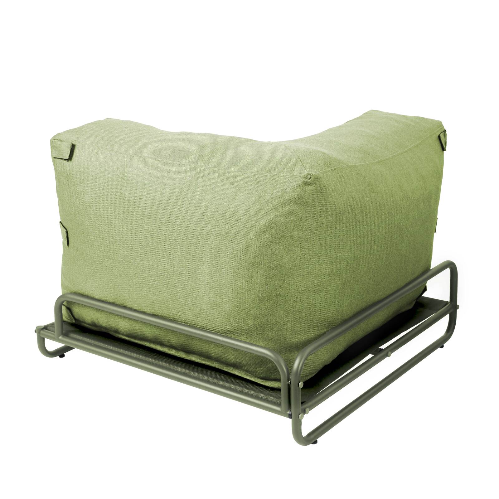 Fauteuil d'angle pour salon de jardin modulable avec structure