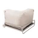 Fauteuil d'angle pour salon de jardin modulable avec structure