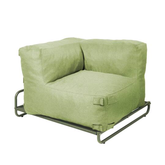 Fauteuil d'angle pour salon de jardin modulable avec structure | Oviala