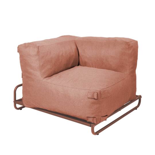 Fauteuil d'angle pour salon de jardin modulable avec structure | Oviala