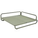 Fauteuil d'angle pour salon de jardin modulable avec structure