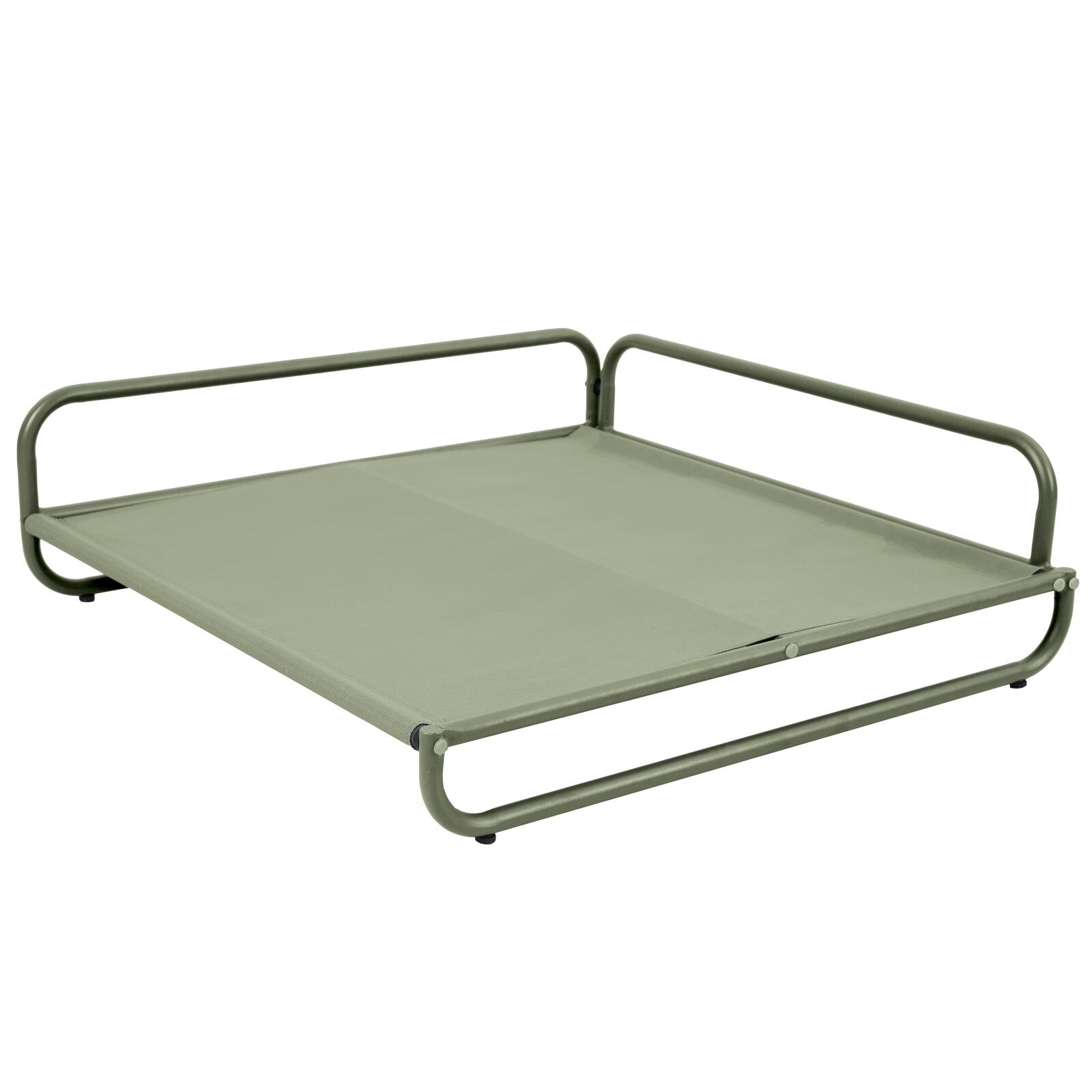 Fauteuil d'angle pour salon de jardin modulable avec structure