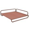 Fauteuil d'angle pour salon de jardin modulable avec structure