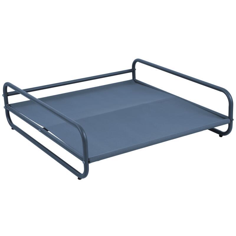 Chauffeuse rayée pour salon de jardin modulable avec structure (4/5)