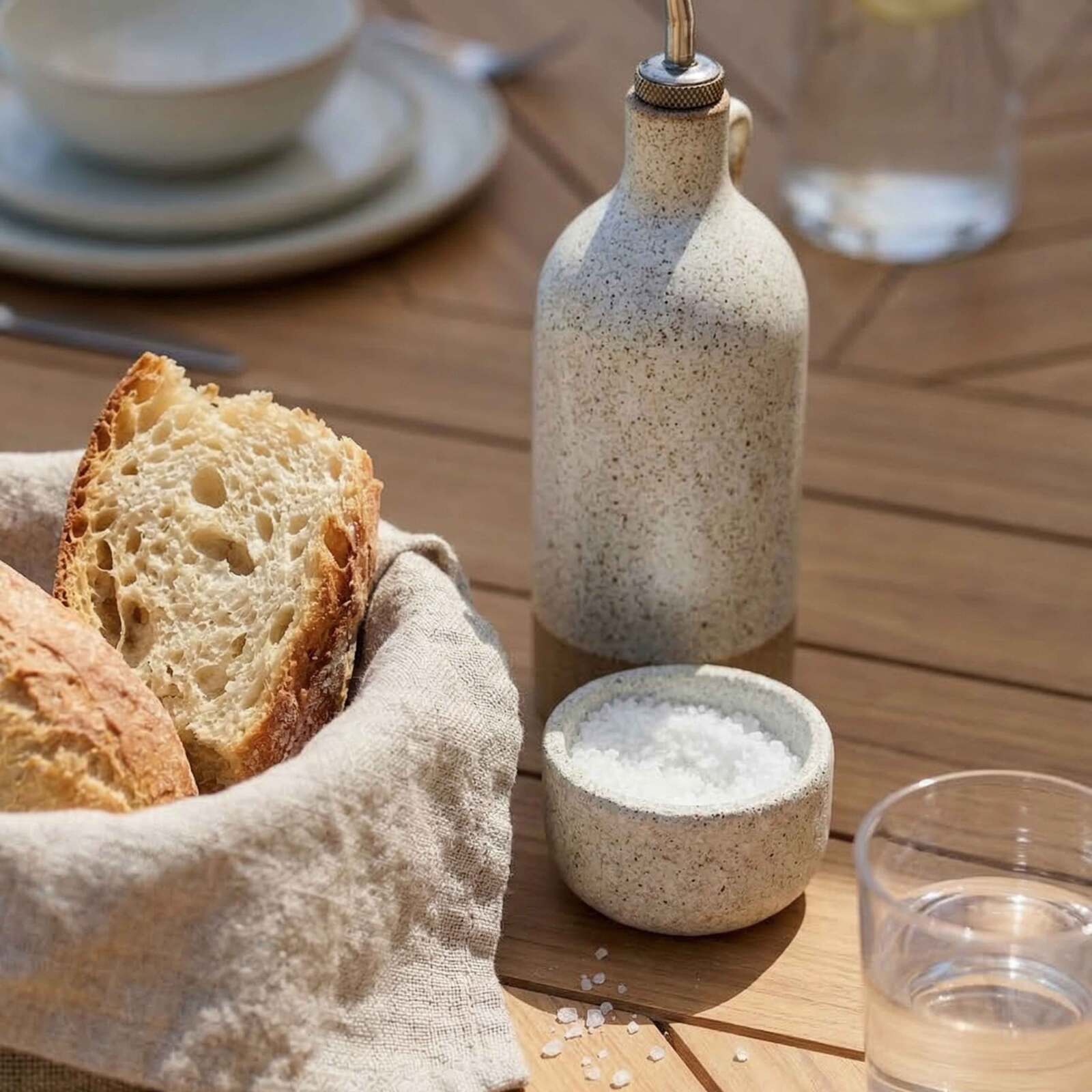 Table de jardin extensible effet bois en aluminium et polywood 8 à 12 personnes 220/280x100 cm