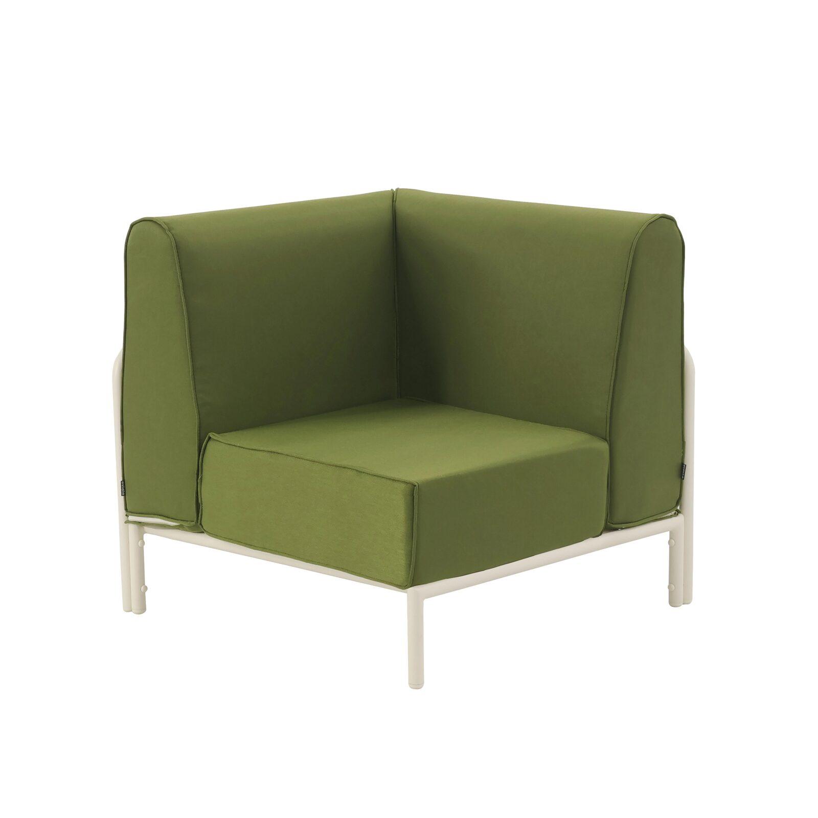 Fauteuil d'angle pour salon de jardin modulable
