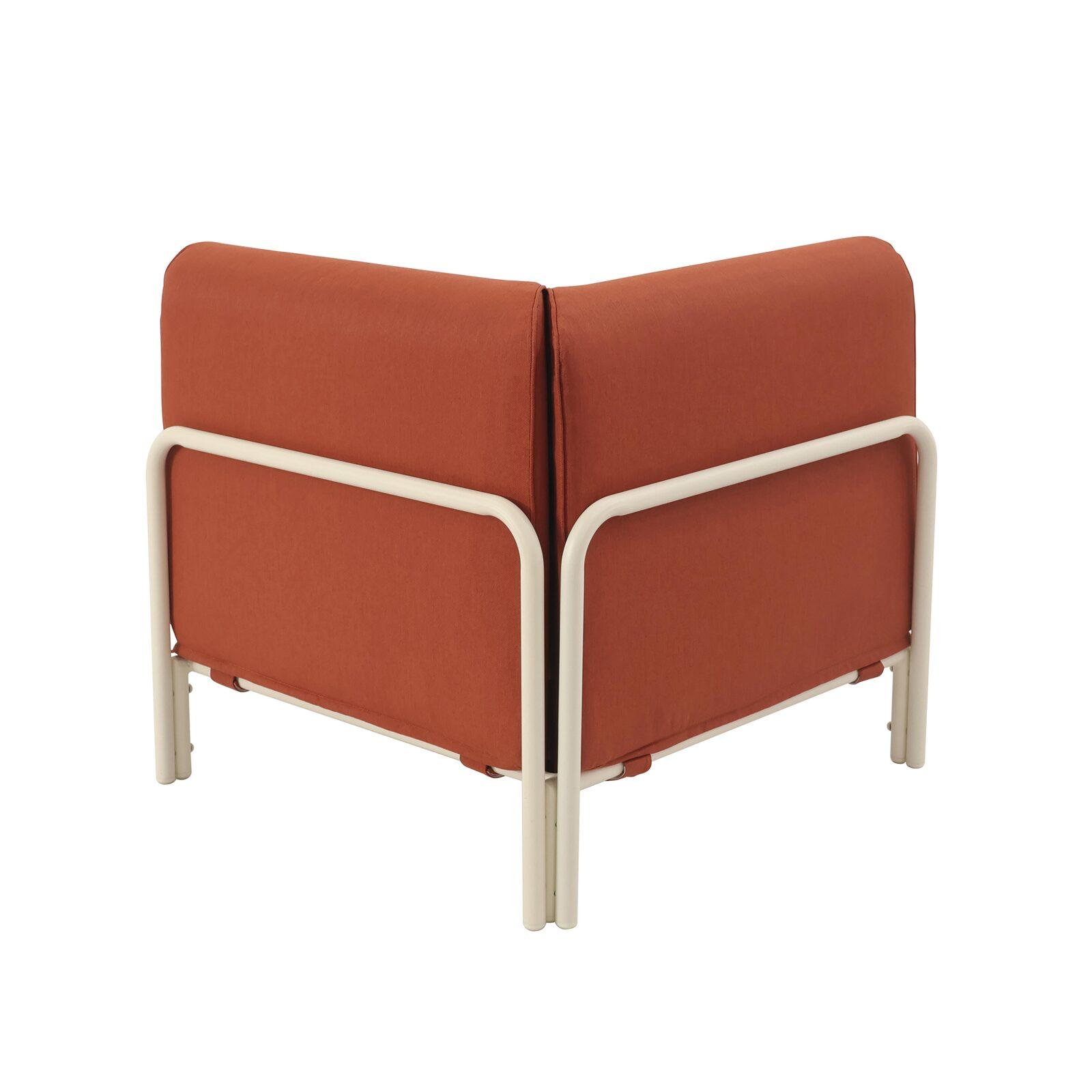 Fauteuil d'angle pour salon de jardin modulable