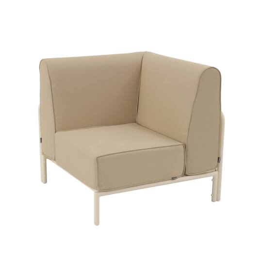 Fauteuil d'angle pour salon de jardin modulable