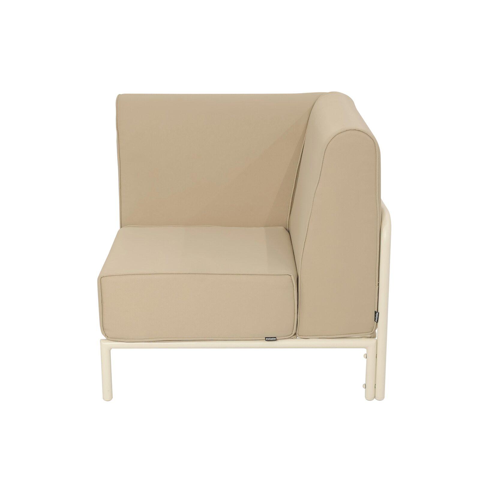Fauteuil d'angle pour salon de jardin modulable