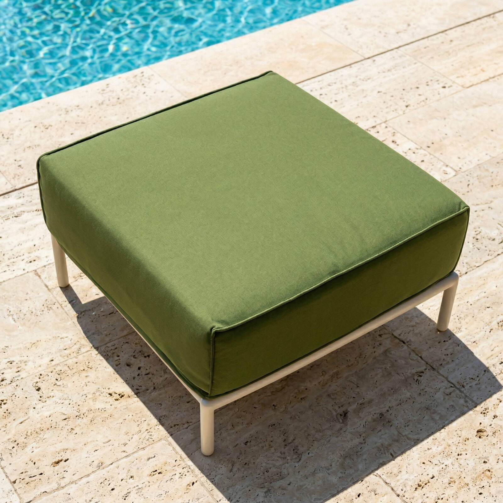 Pouf pour salon de jardin modulable