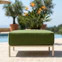 Pouf pour salon de jardin modulable