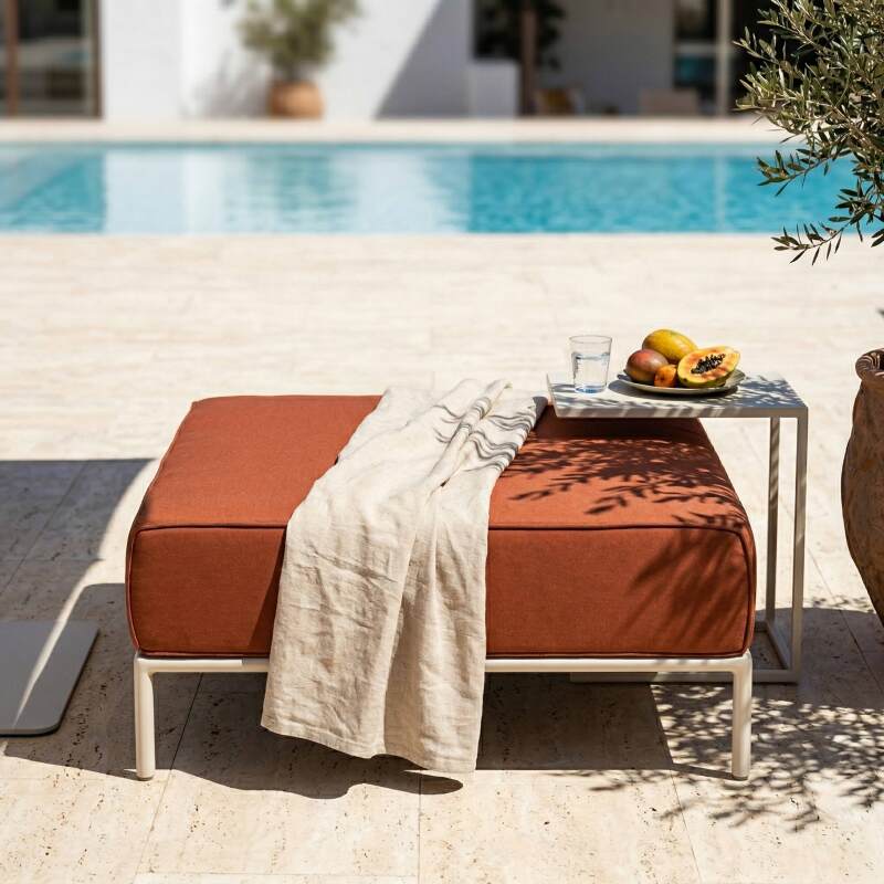 Pouf pour salon de jardin modulable (3/5)