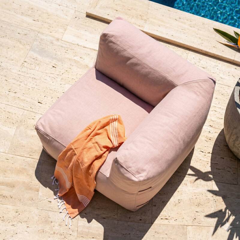Fauteuil d'angle pour salon de jardin modulable (2/6)