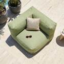 Fauteuil d'angle pour salon de jardin modulable