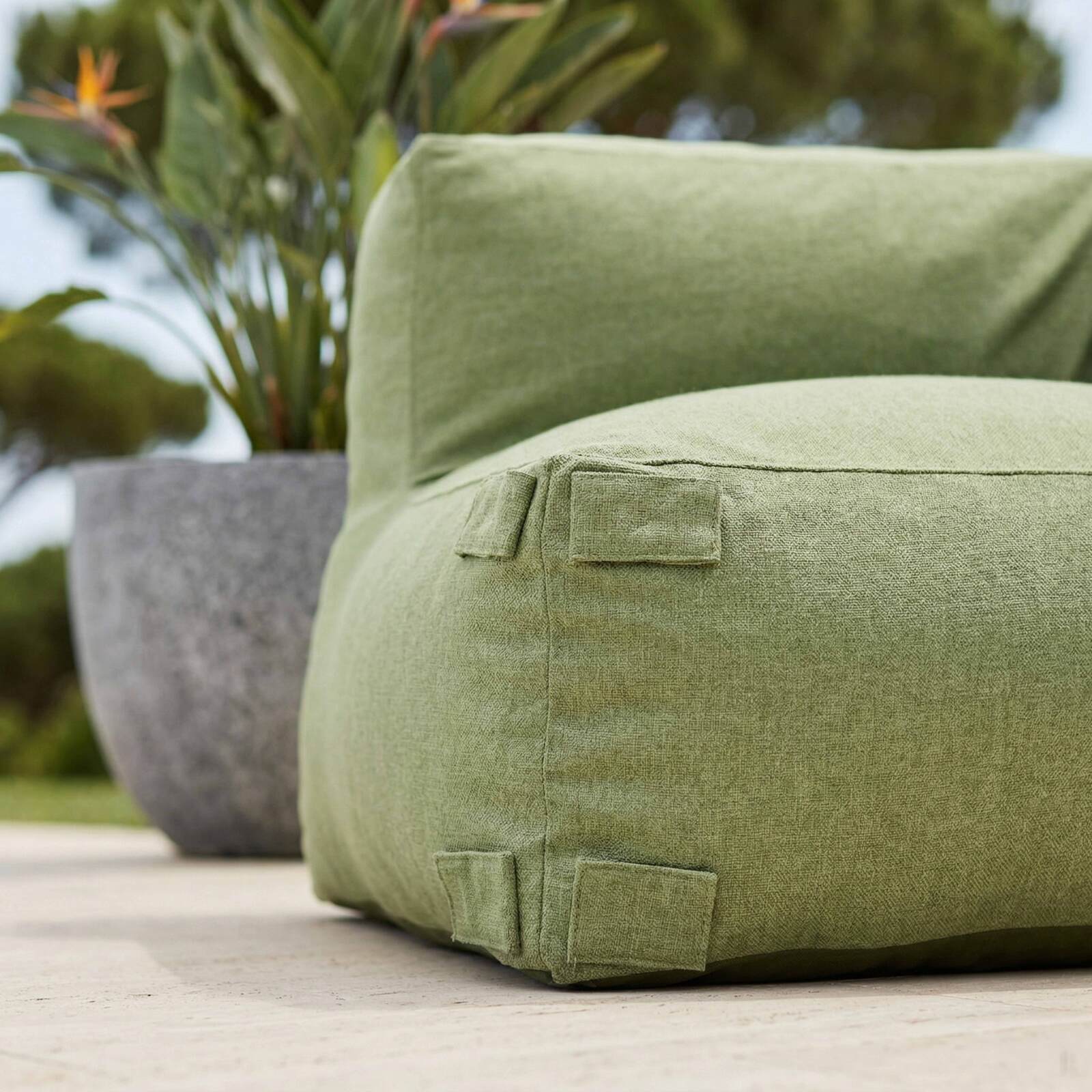 Fauteuil d'angle pour salon de jardin modulable