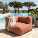 Fauteuil d'angle pour salon de jardin modulable