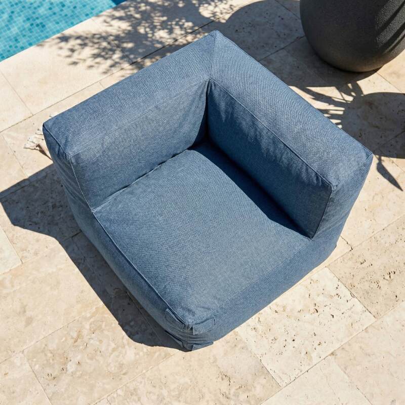 Fauteuil d'angle pour salon de jardin modulable (2/7)