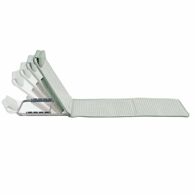 Lot de 2 matelas de plage pliants rayés inclinables 5 positions (2/7)
