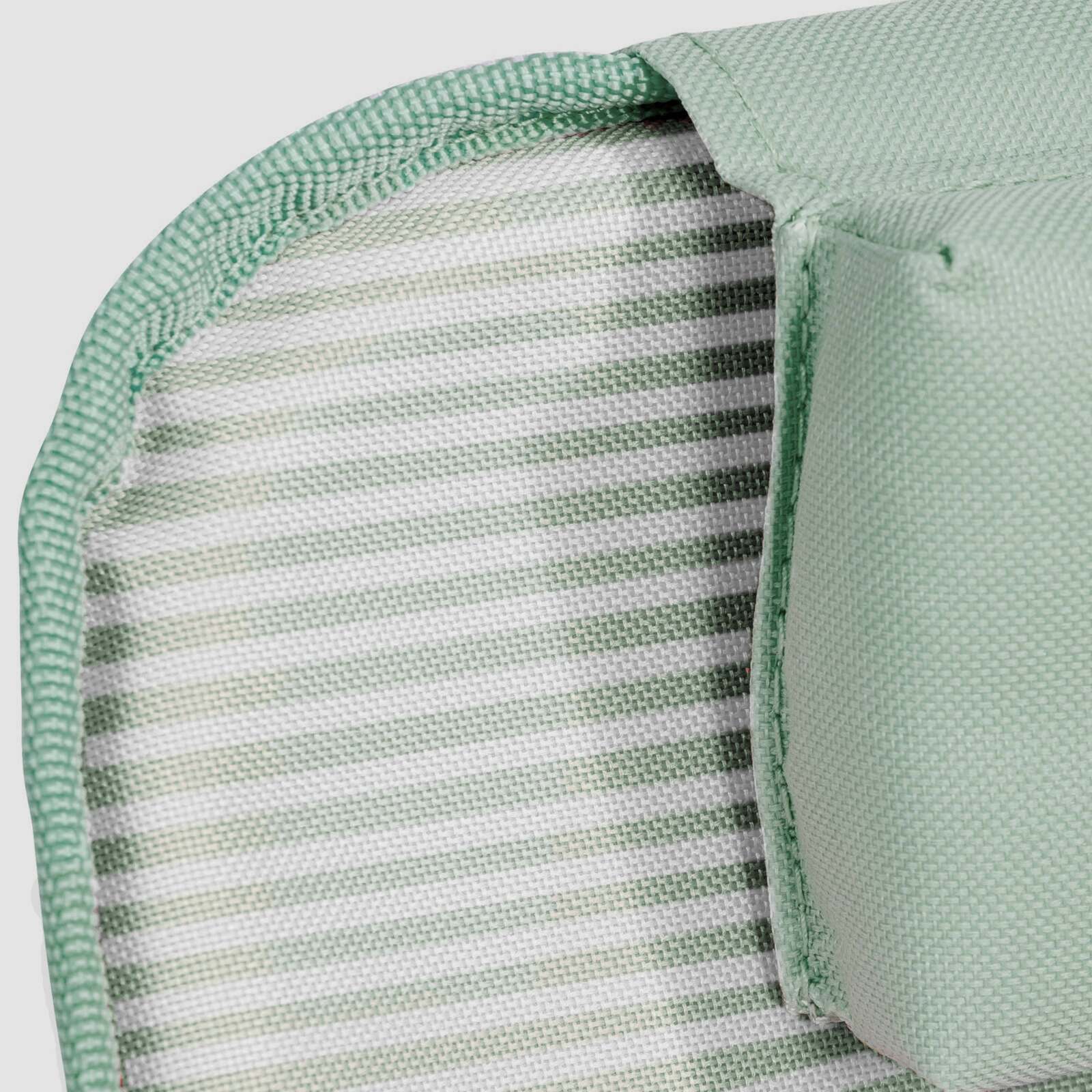 Lot de 2 matelas de plage pliants rayés inclinables 5 positions