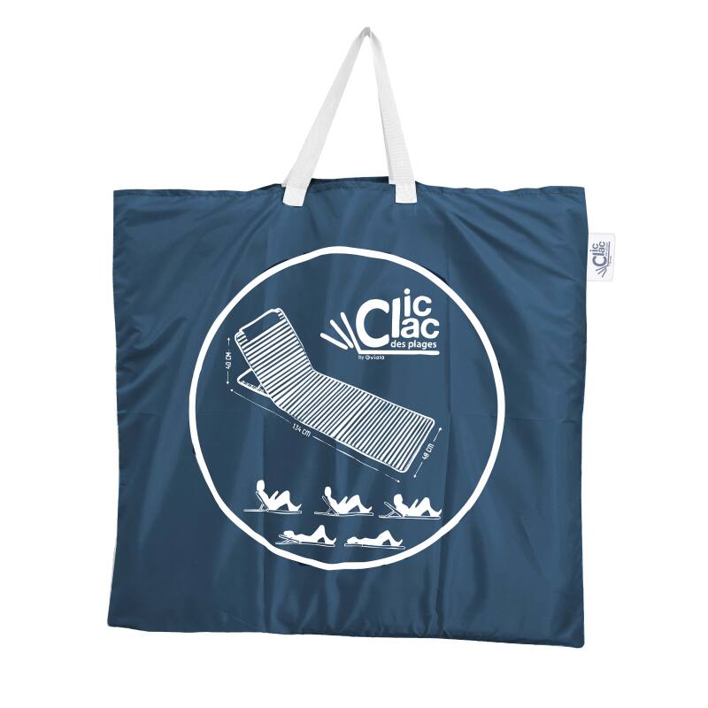 Lot de 2 matelas de plage pliants rayés inclinables 5 positions (6/7)