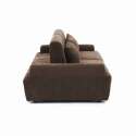 Canapé modulable 2 places en tissu avec coussins