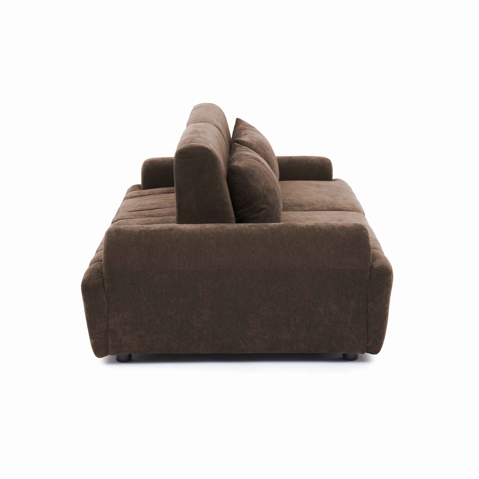 Canapé modulable 2 places en tissu avec coussins