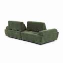 Canapé modulable 2 places en tissu avec coussins