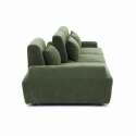 Canapé modulable 3 places en tissu avec coussins
