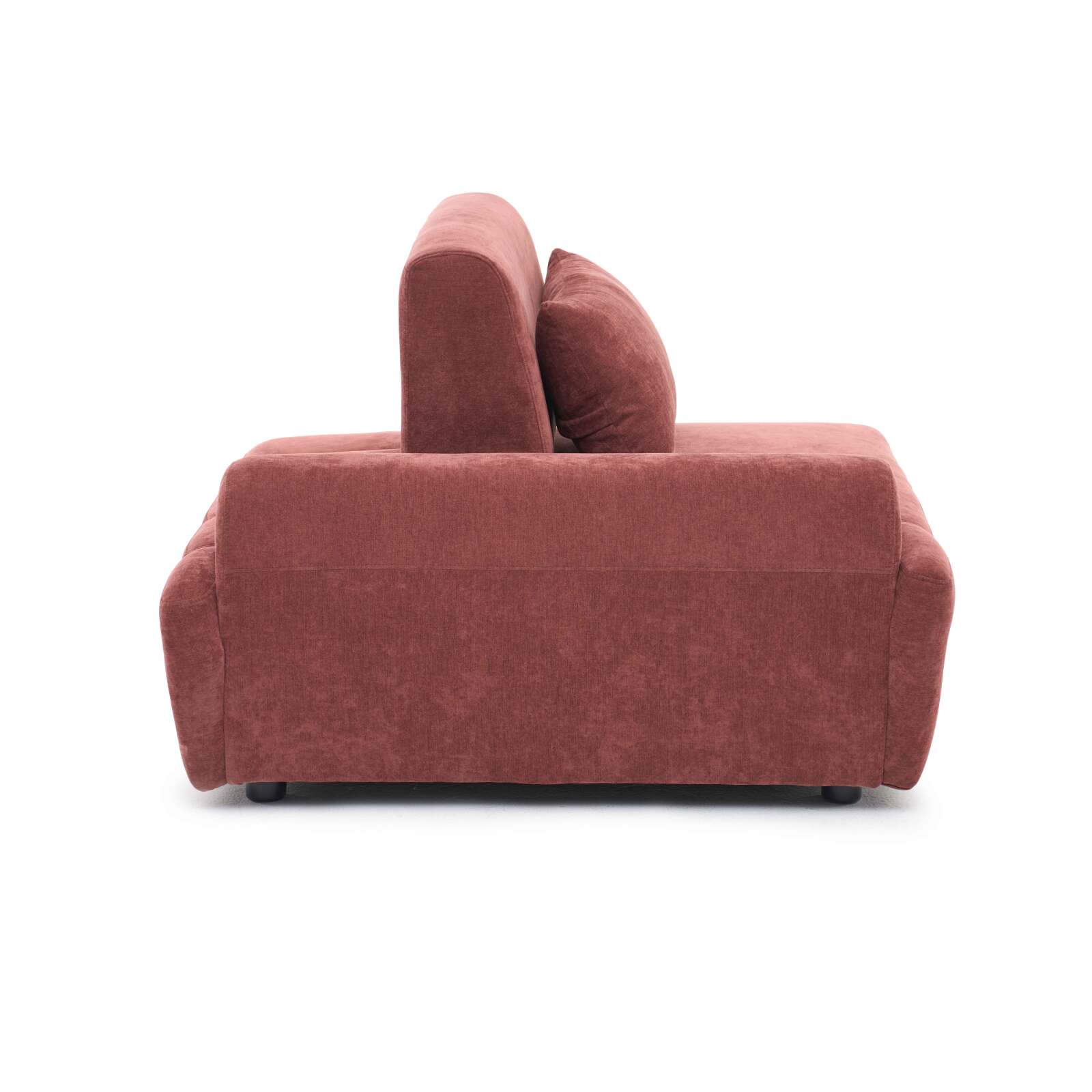 Fauteuil droit pour canapé modulable en tissu avec coussin