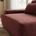 Fauteuil droit pour canapé modulable en tissu avec coussin