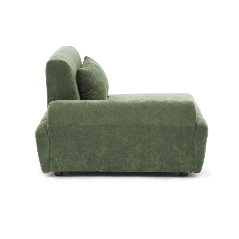 Fauteuil droit pour canapé modulable en tissu avec coussin (4/8)