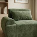 Fauteuil droit pour canapé modulable en tissu avec coussin
