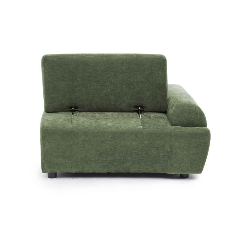 Fauteuil droit pour canapé modulable en tissu avec coussin (6/8)