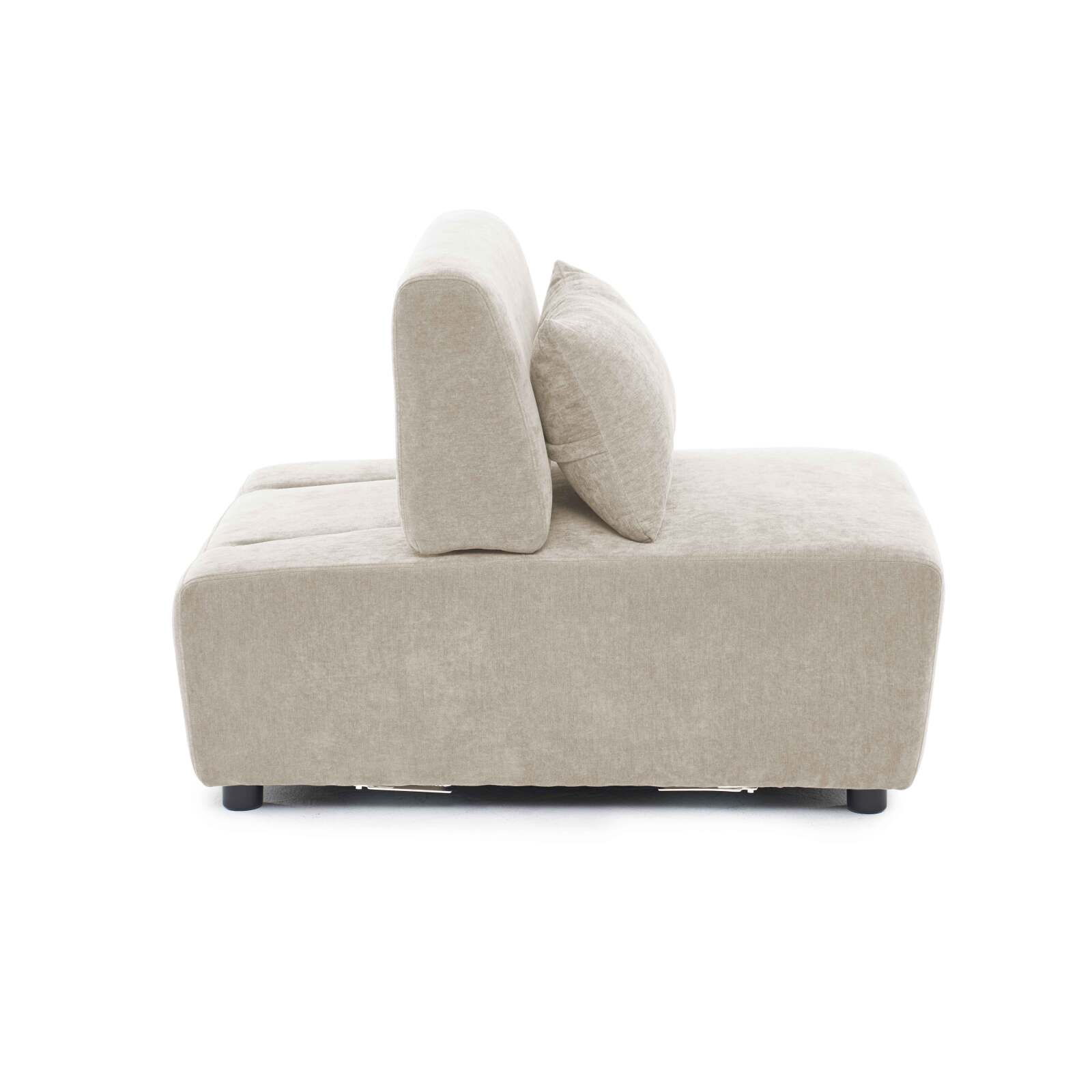 Fauteuil en tissu pour canapé modulable avec coussin