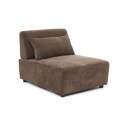 Fauteuil en tissu pour canapé modulable avec coussin