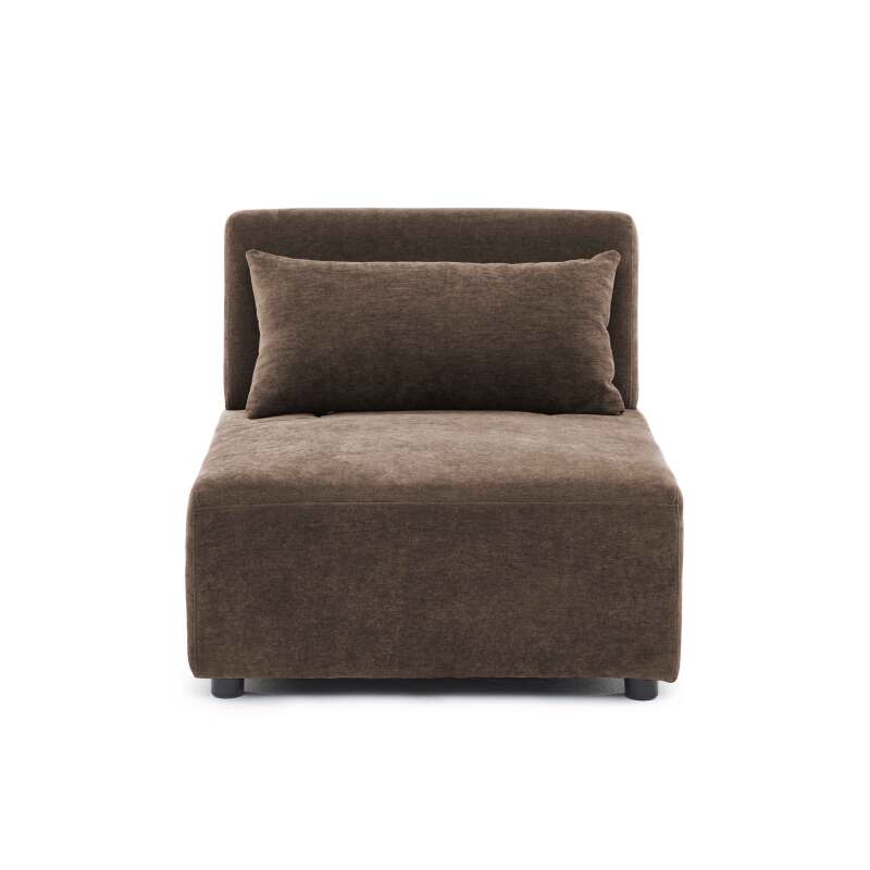 Fauteuil en tissu pour canapé modulable avec coussin (6/8)