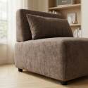 Fauteuil en tissu pour canapé modulable avec coussin