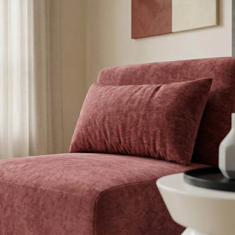 Fauteuil en tissu pour canapé modulable avec coussin (2/9)