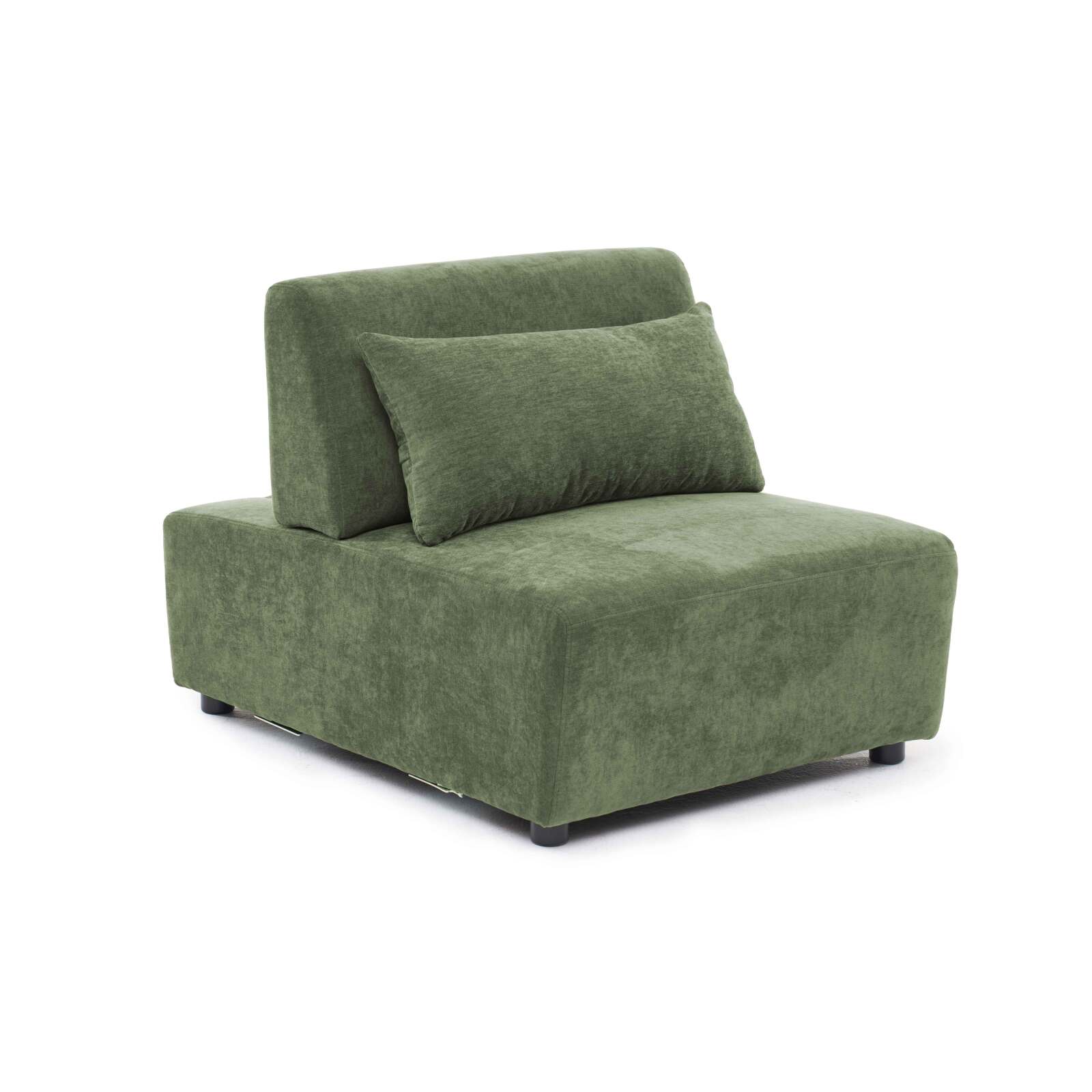 Fauteuil en tissu pour canapé modulable avec coussin