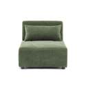Fauteuil en tissu pour canapé modulable avec coussin