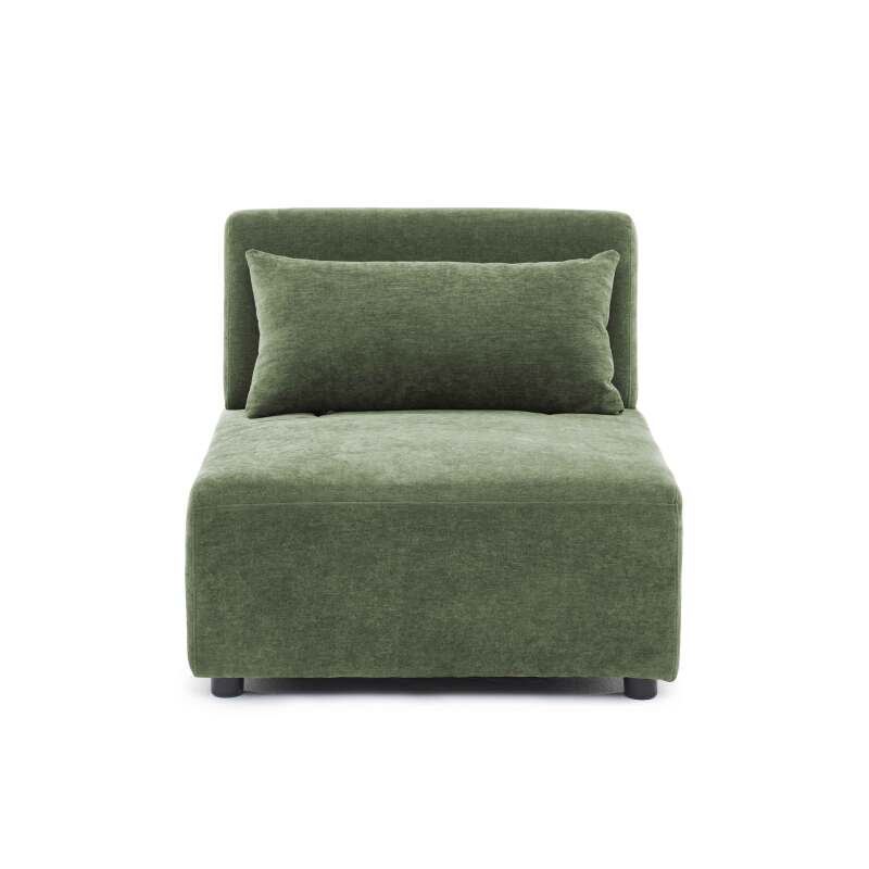 Fauteuil en tissu pour canapé modulable avec coussin (6/8)