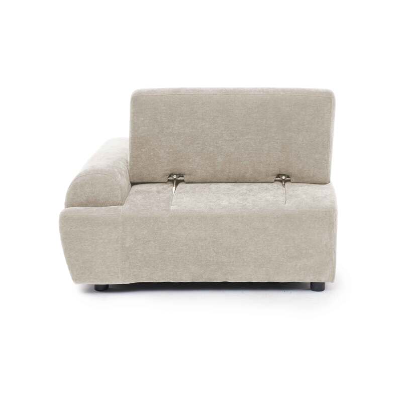 Fauteuil gauche pour canapé modulable en tissu avec coussin (7/8)
