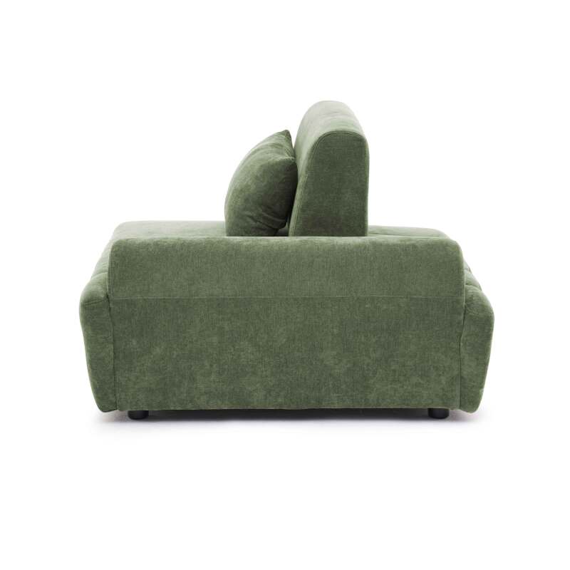 Fauteuil gauche pour canapé modulable en tissu avec coussin (5/8)