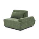 Fauteuil gauche pour canapé modulable en tissu avec coussin