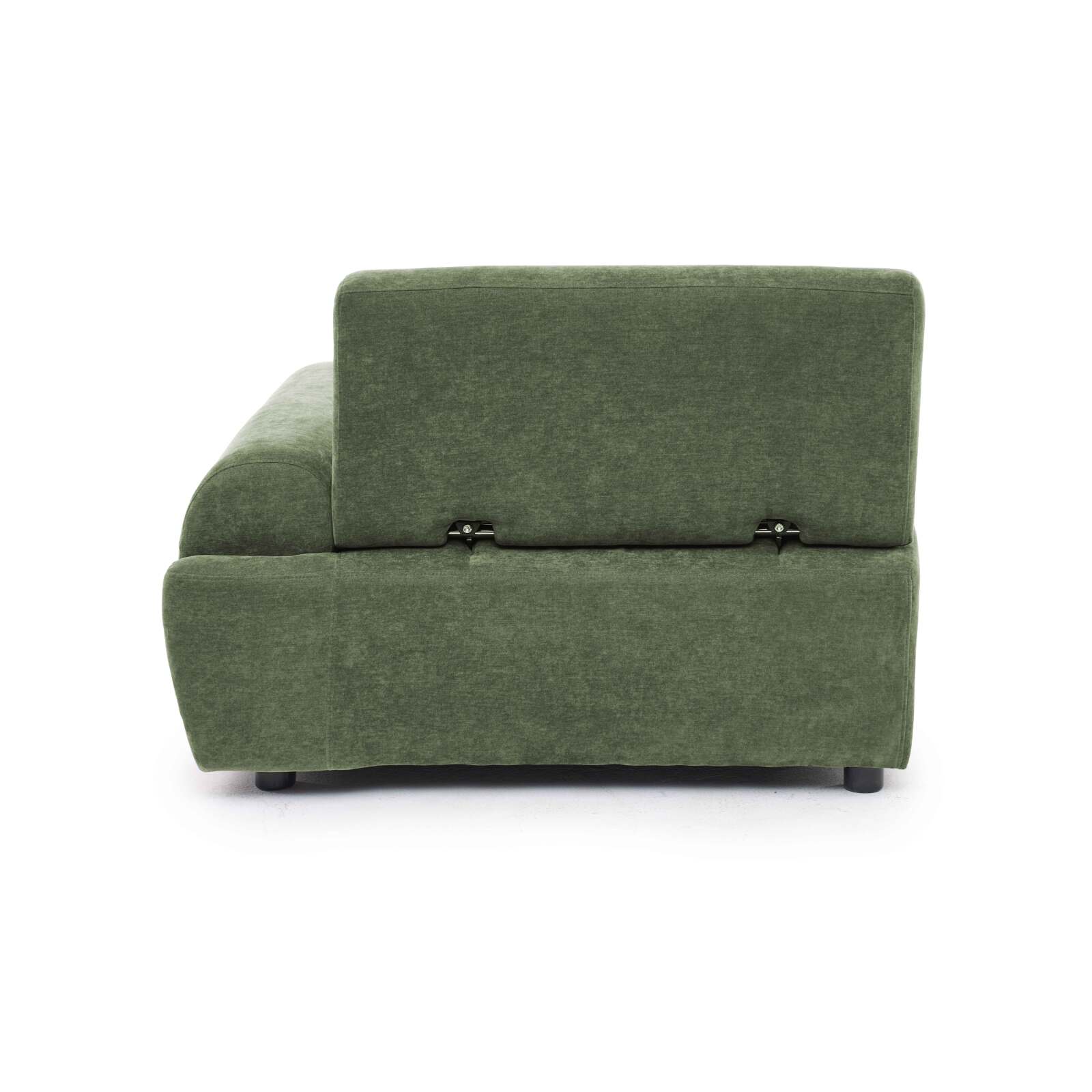 Fauteuil gauche pour canapé modulable en tissu avec coussin