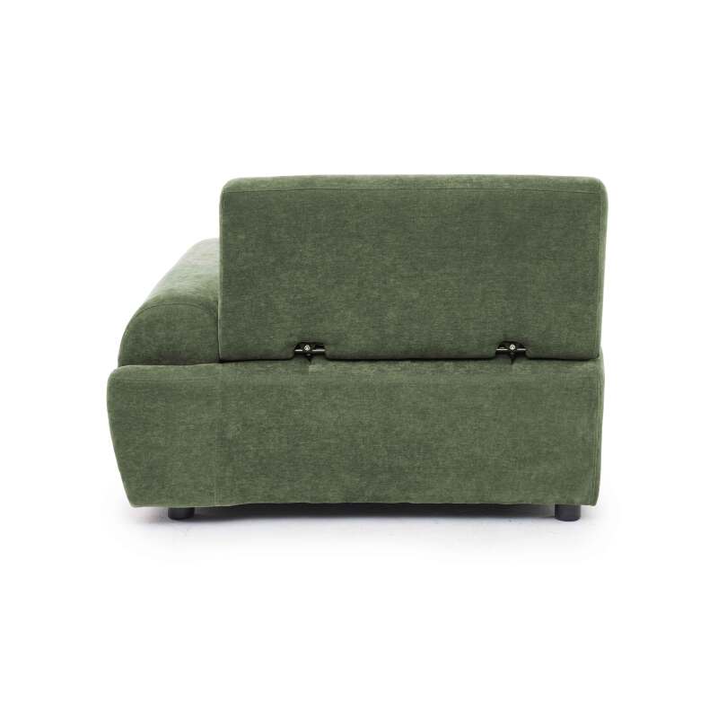Fauteuil gauche pour canapé modulable en tissu avec coussin (6/8)
